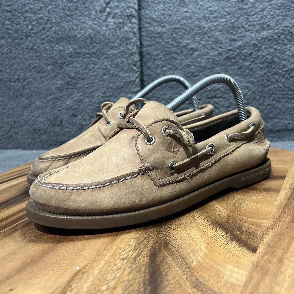 Sperry Men's Authentic Original Canvas Sperry Top Sider Shoe‎ Slip On Size 7.5M